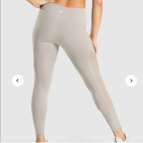 Muted gray sheer Gymshark leggings size small - Picture 6 of 8
